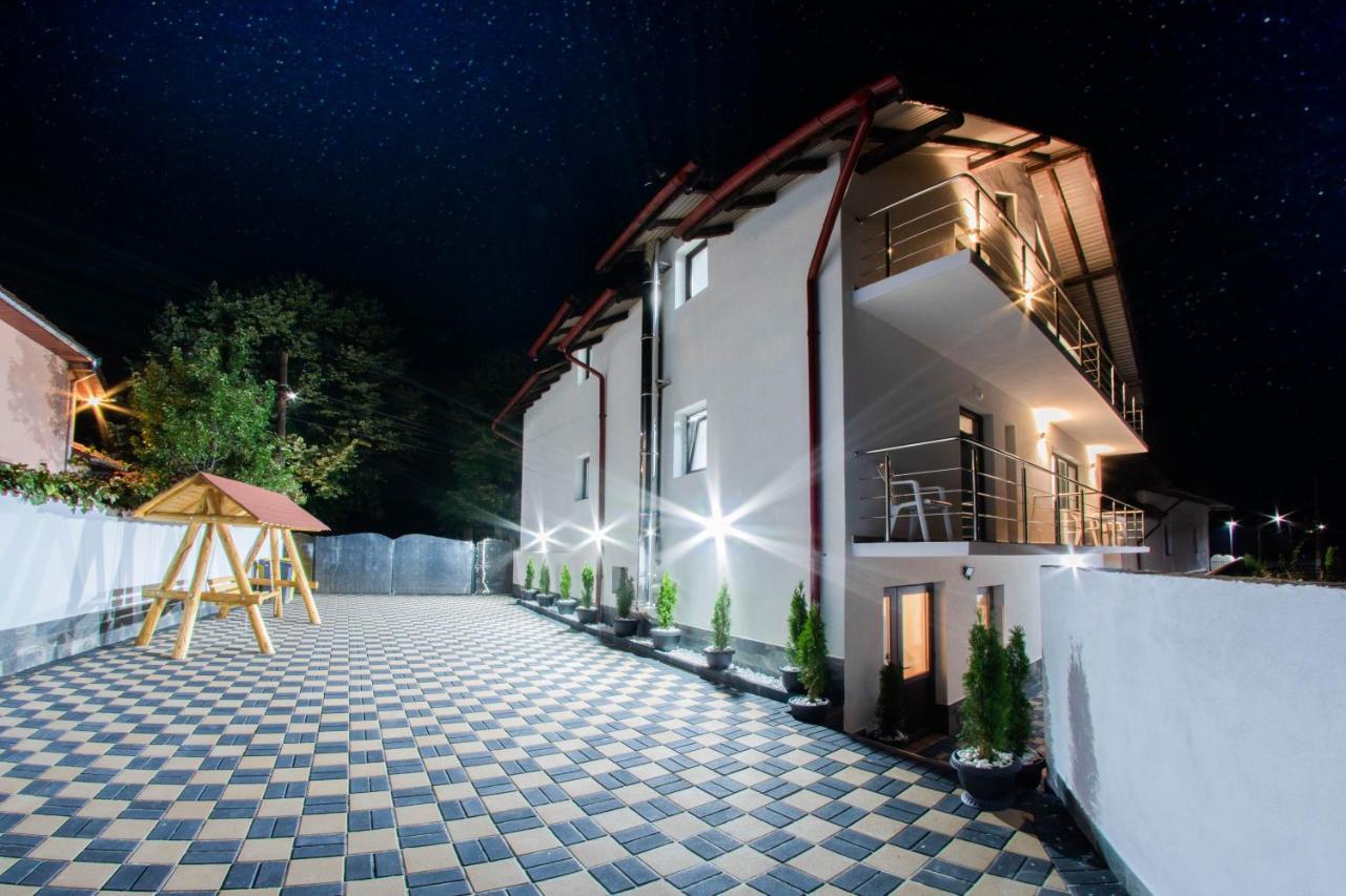 Pensiunea D & Ylan Otel Novaci-Străini Dış mekan fotoğraf